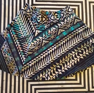 Full Tilt Tribal High Waisted Skater Skirt S